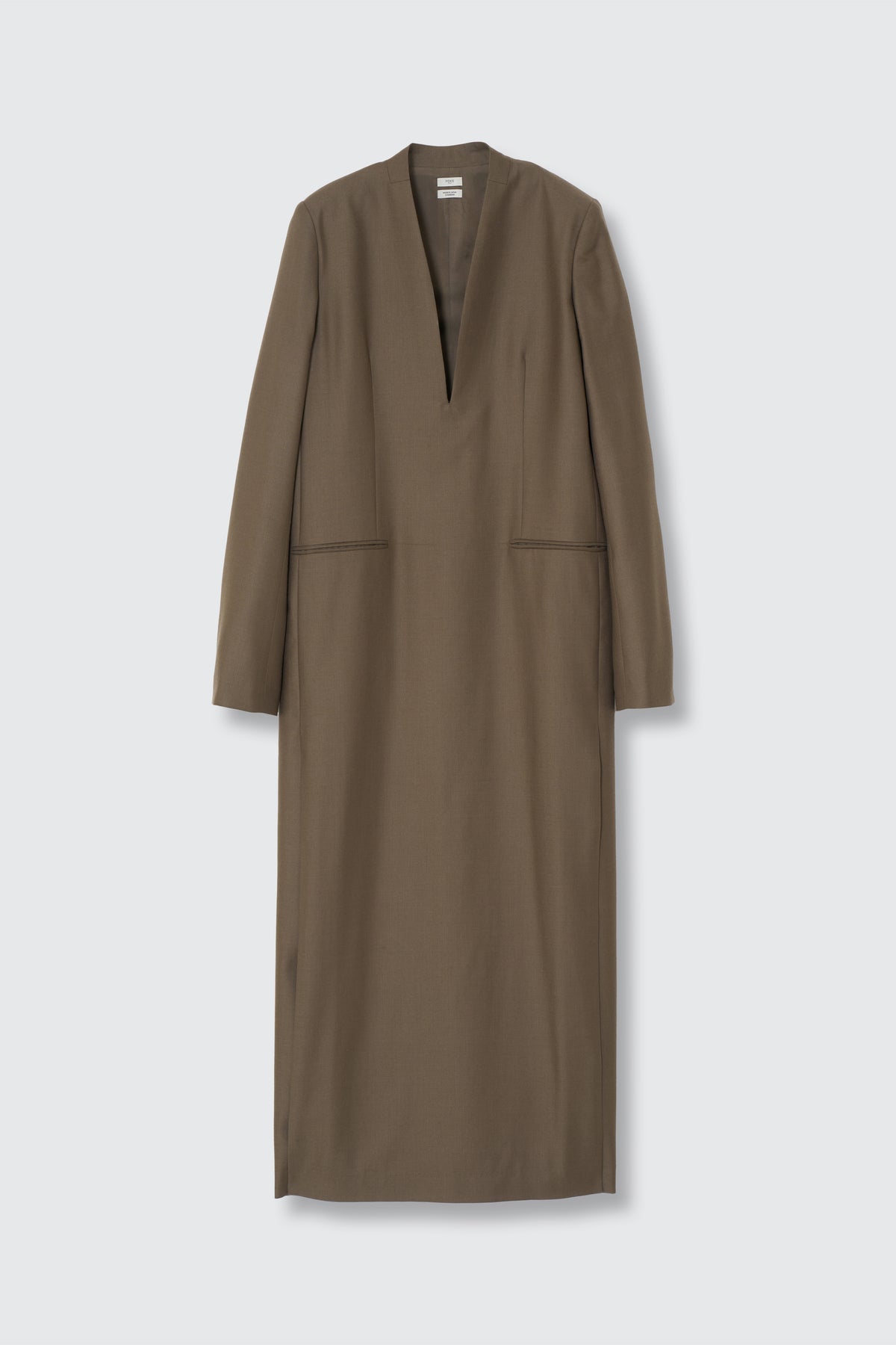 Super120's Wool Serge Long Dress
