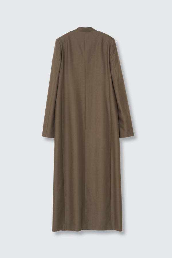 Super120's Wool Serge Long Dress