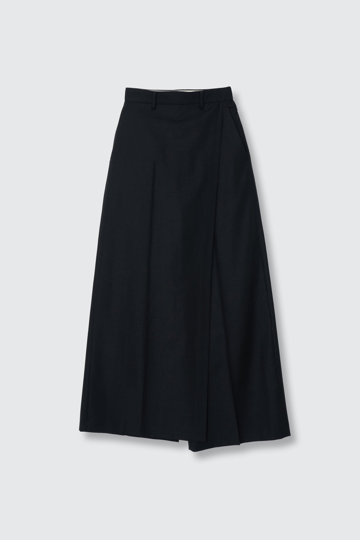 Super120's Wool Serge Layered Trousers