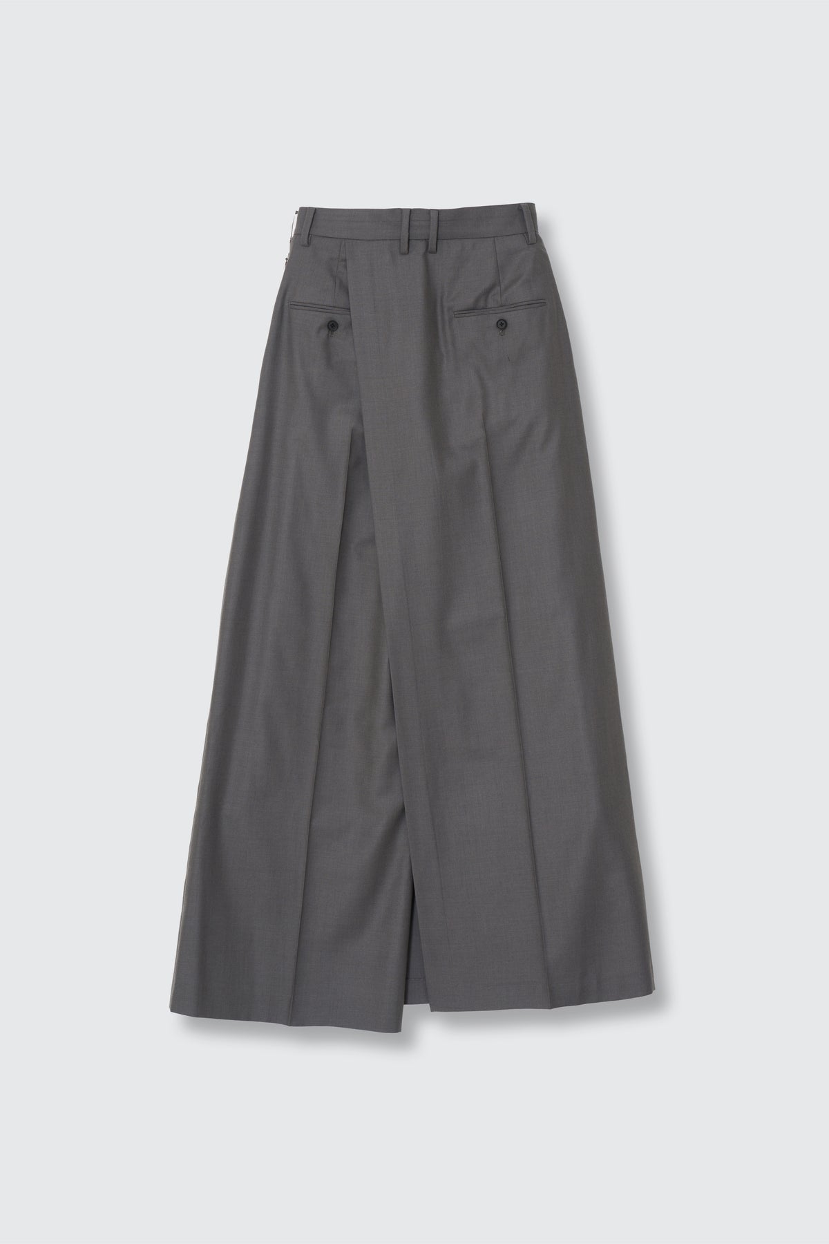 Super120's Wool Serge Layered Trousers
