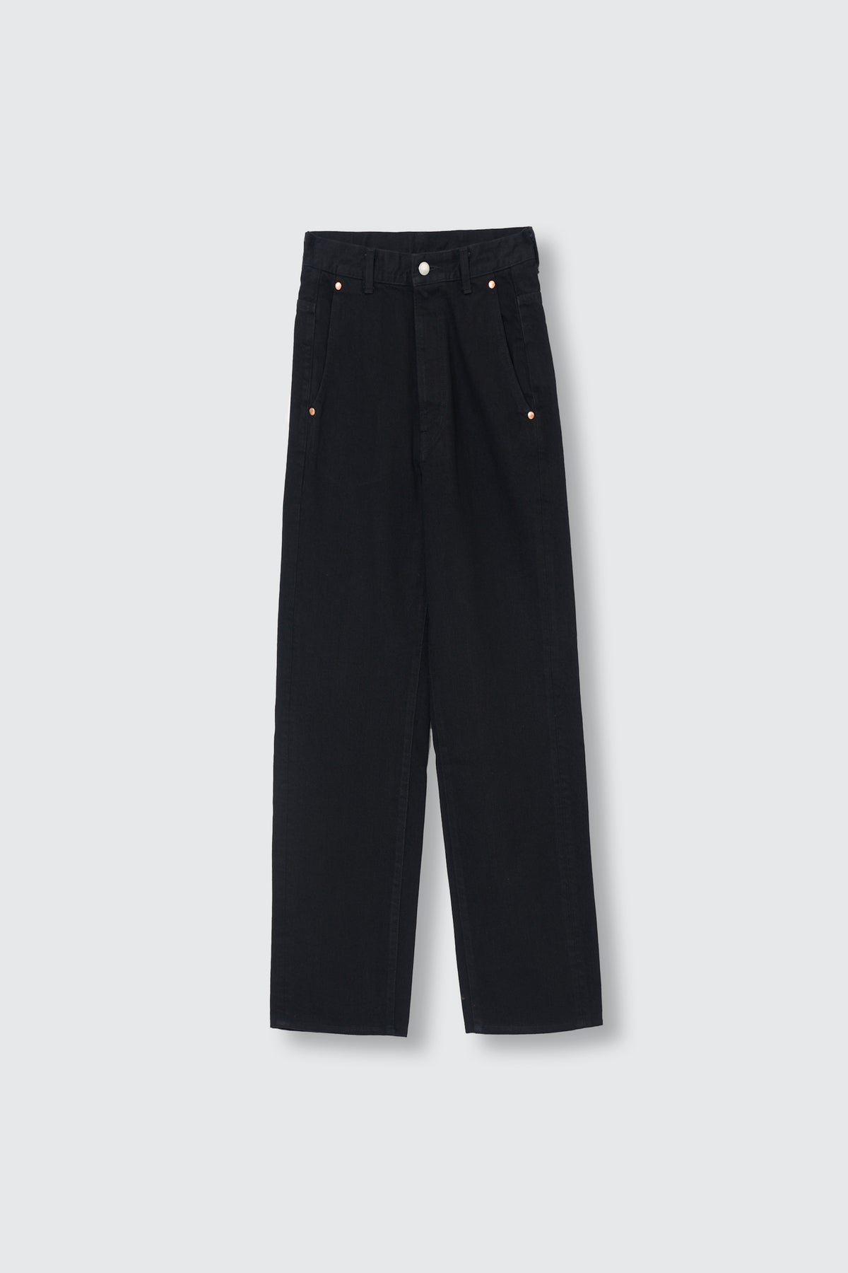Denim Wide Straight Pants