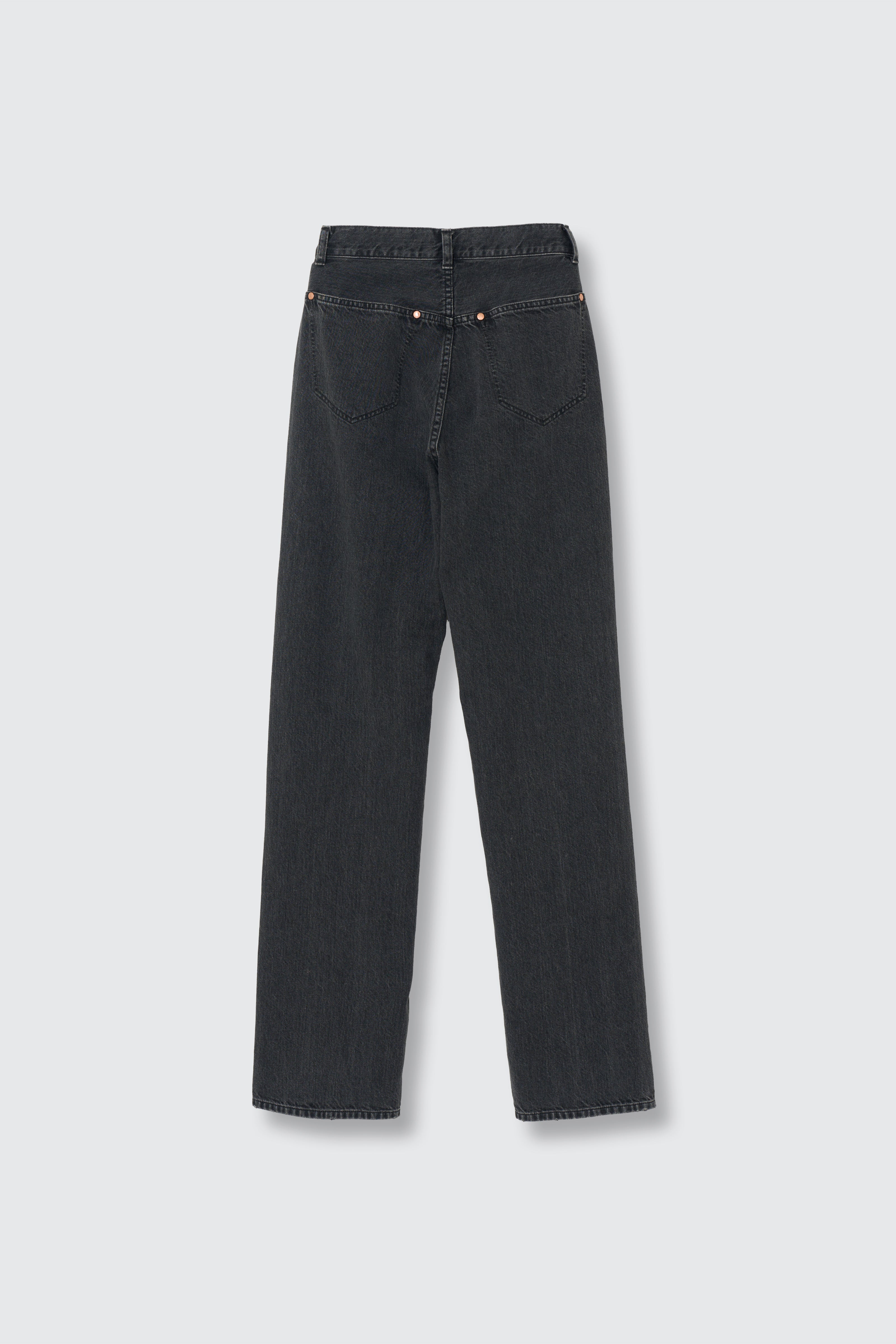 Denim Wide Straight Pants Vintage Wash | YOKE Official Website
