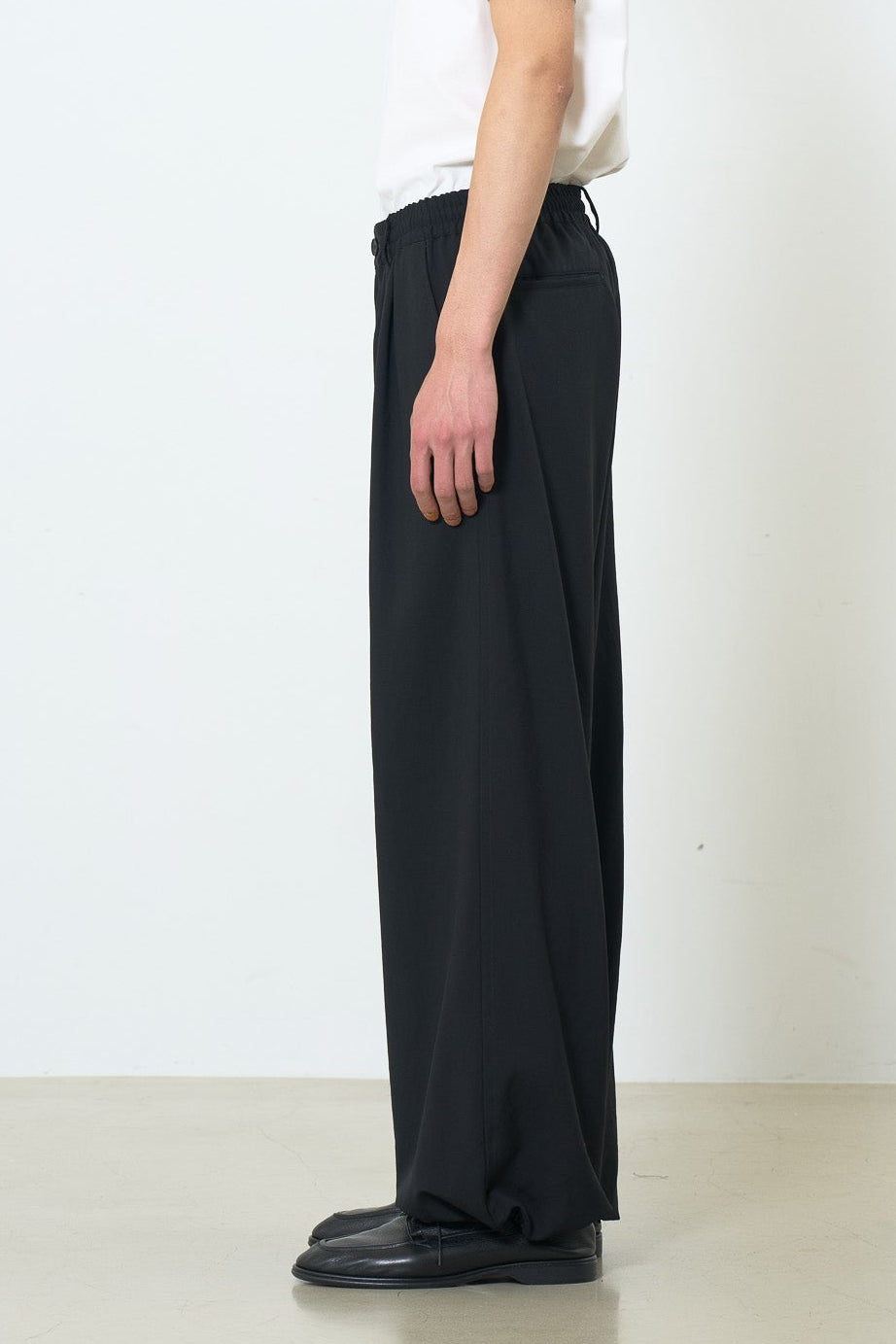 Exclusive Wool Washer Tropical 2pleated Easy Wide Trousers | YOKE