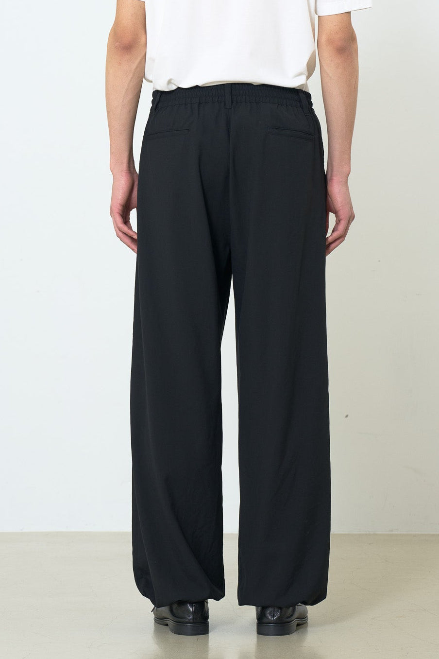Exclusive Wool Washer Tropical 2pleated Easy Wide Trousers | YOKE