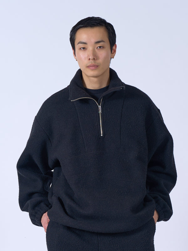 Wool Fleece Half Zip Pullover