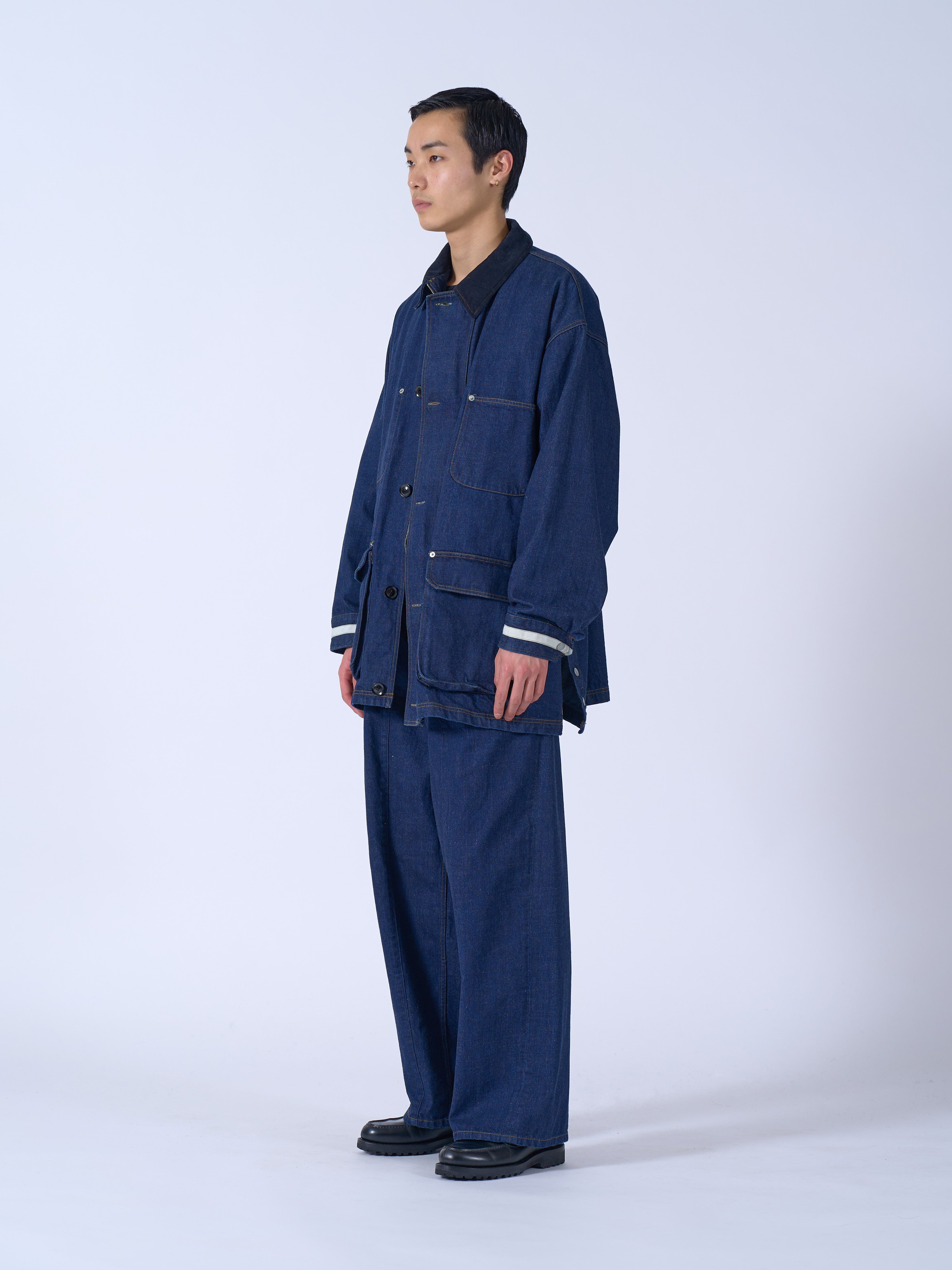 パンツ YOKE. 3PLEATED WIDE-LEG TROUSERS Denim 3Pleated Wide-Leg Trousers – YOKE