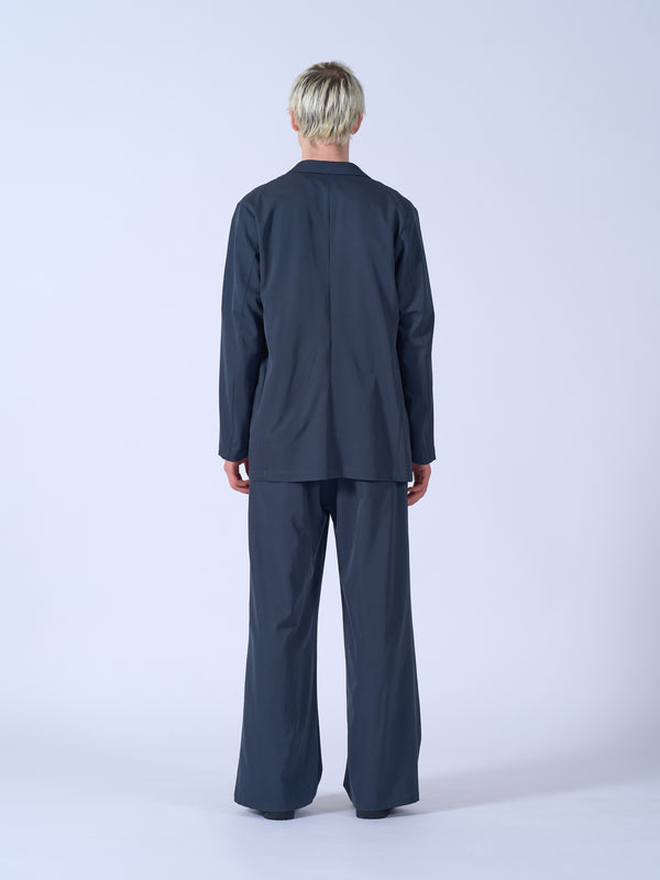 Wool Washer Twill Double Breasted Jacket