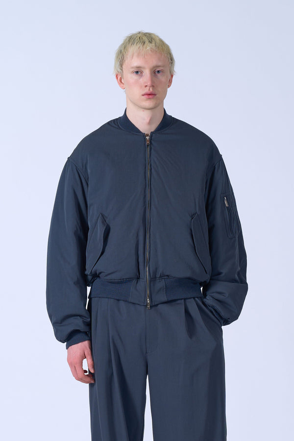Wool Washer Twill Flight Jacket