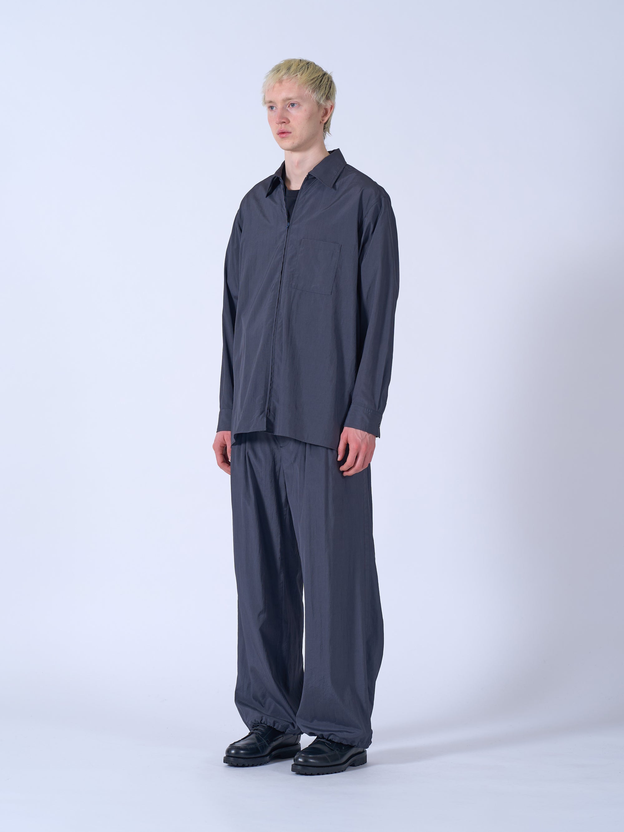 Silk Nylon Zip Shirt