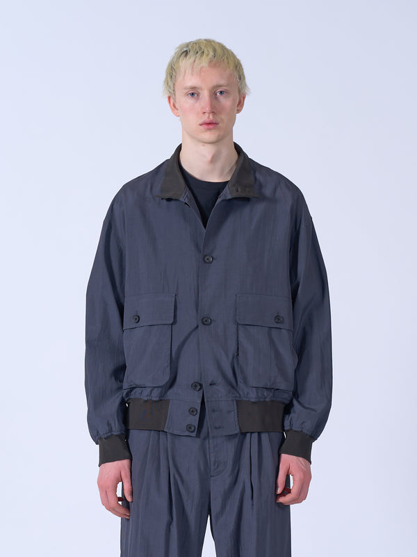 Silk Nylon Driving Blouson