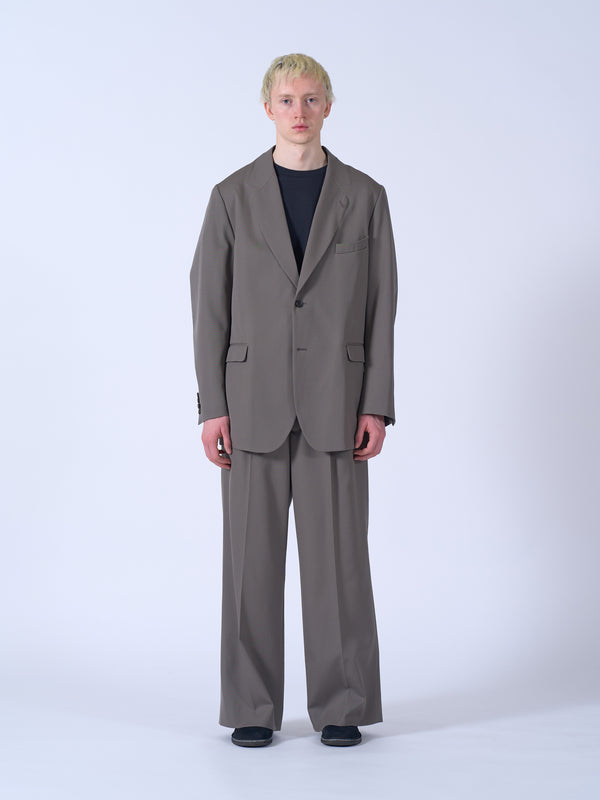 Wool Gabardine Double Breasted Jacket