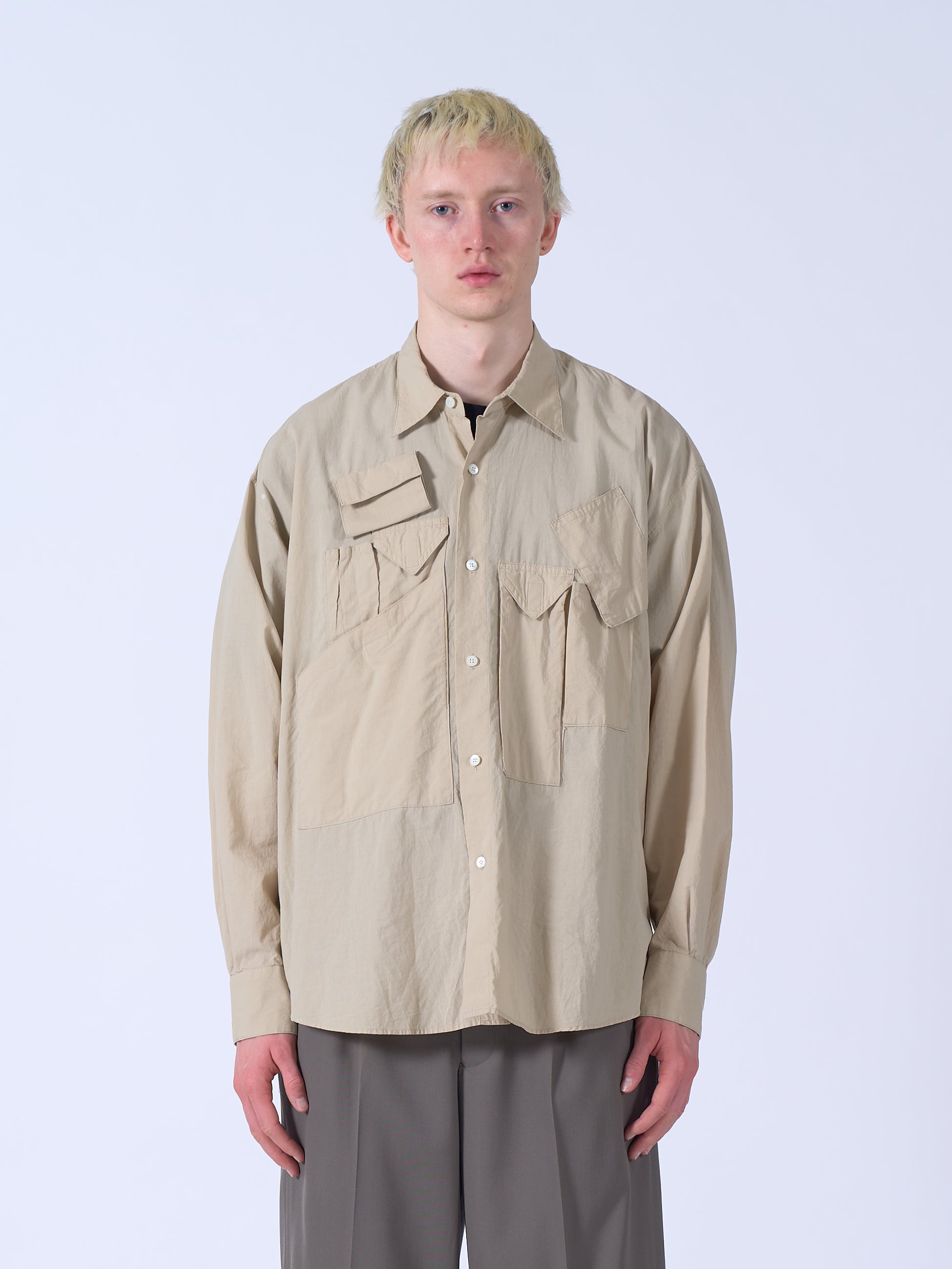 "KATHARINE HAMNETT" Organic Cotton Multi Pocket Shirt