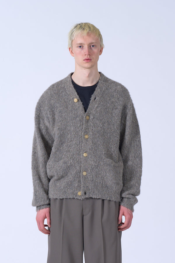 3Color Mix Baby Alpaca Cardigan