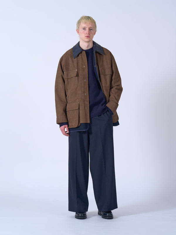Nuback Leather Coverall Jacket