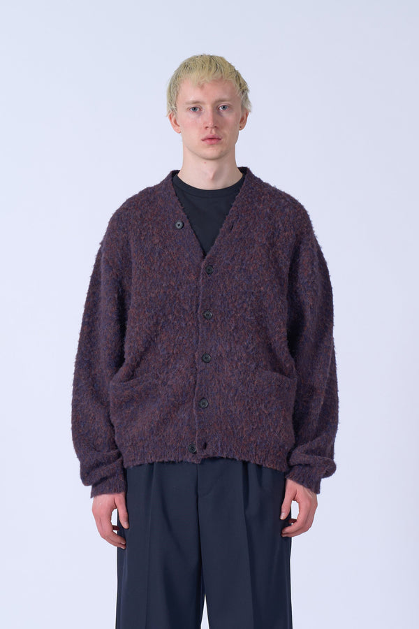3Color Mix Baby Alpaca Cardigan
