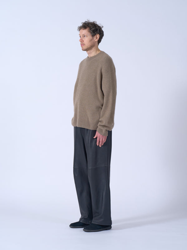 Sheep Leather Easy Pants