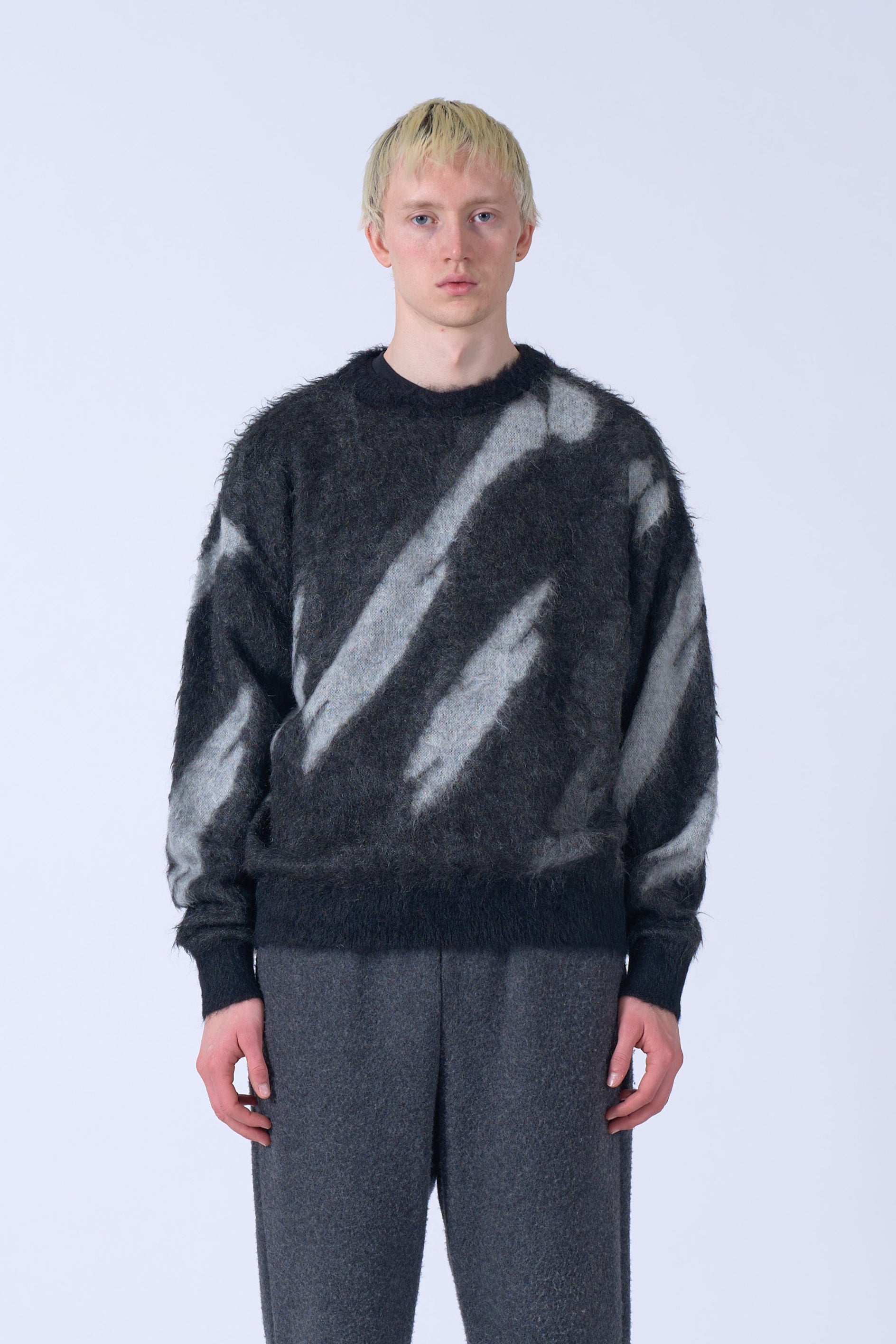 Kid Mohair Jacquard Sweater