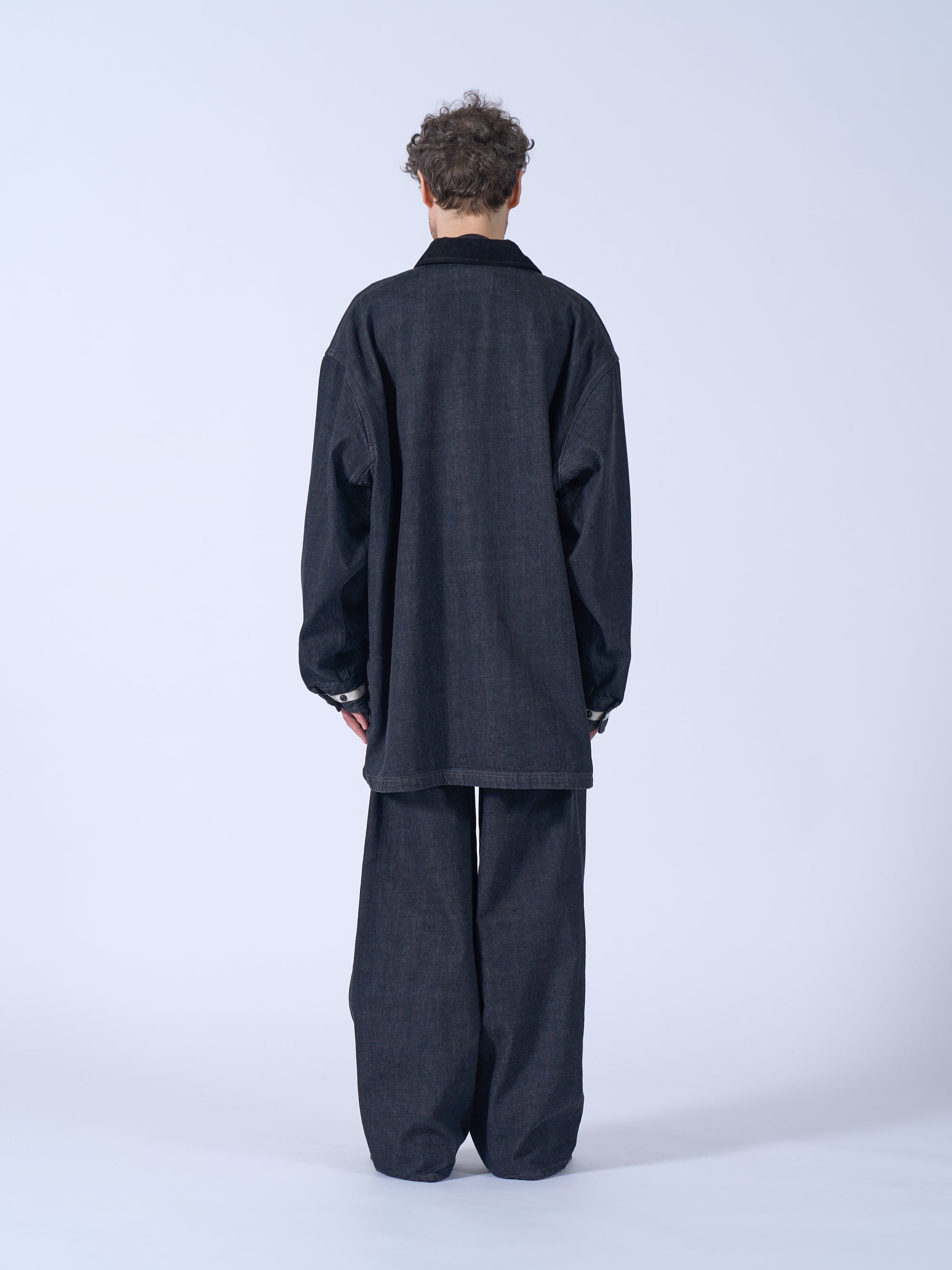Denim Coverall Half Coat