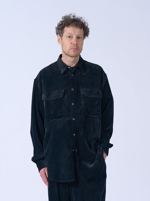 Rayon Corduroy Western Shirt