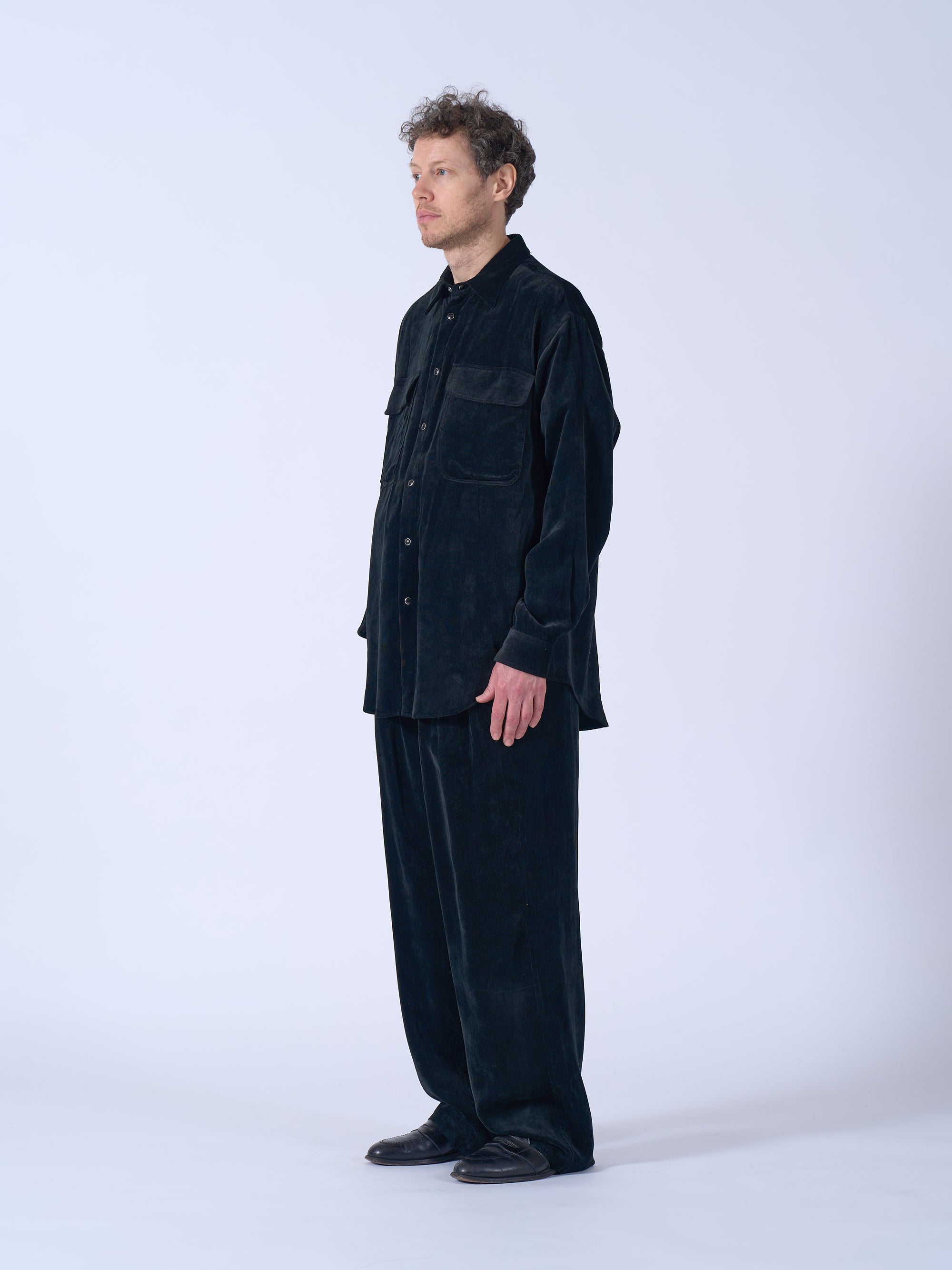 Rayon Corduroy Western Shirt