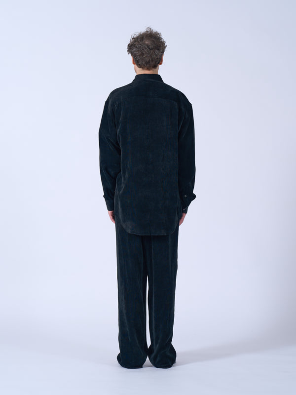 Rayon Corduroy 1Pleated Easy Pants