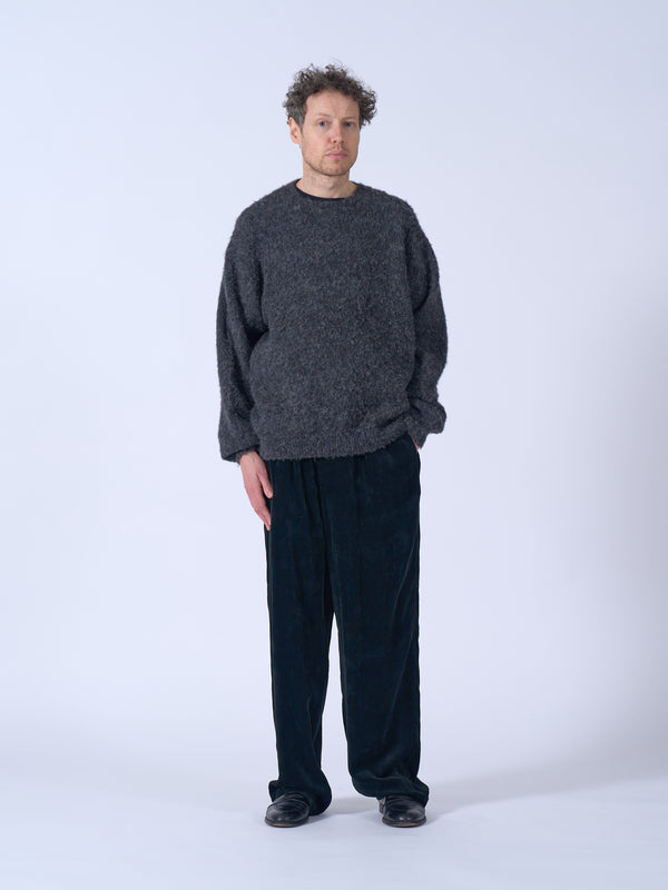 3Color Mix Baby Alpaca Crewneck Sweater