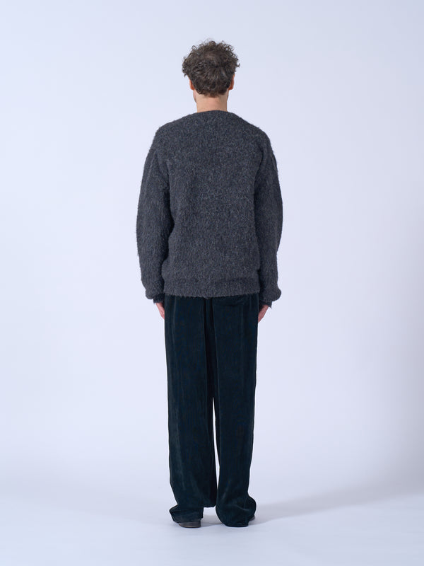 3Color Mix Baby Alpaca Crewneck Sweater