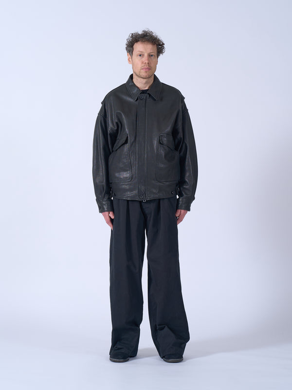 Cow Leather Flight Jacket