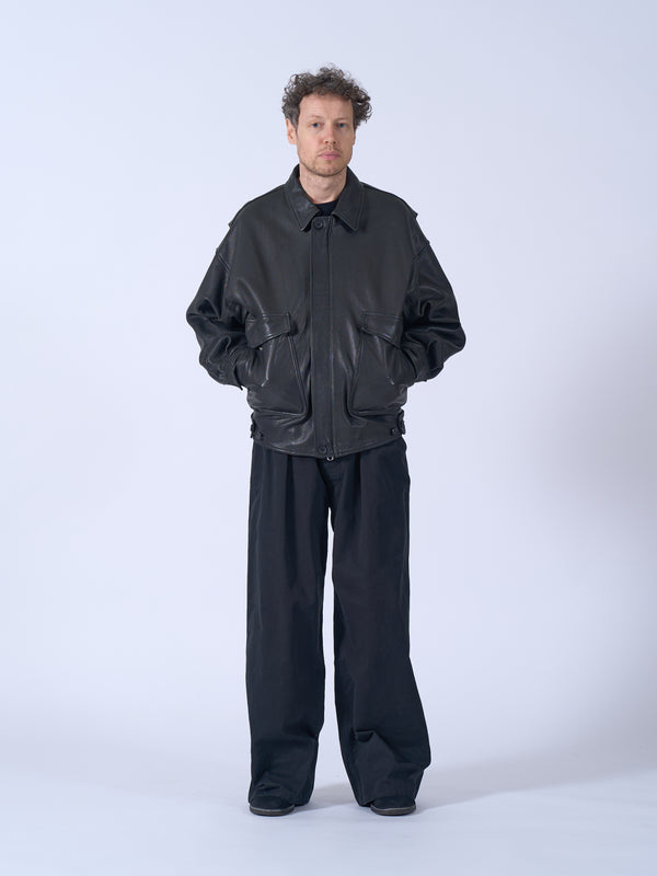 Cow Leather Flight Jacket