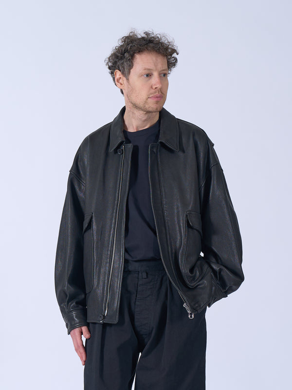Cow Leather Flight Jacket