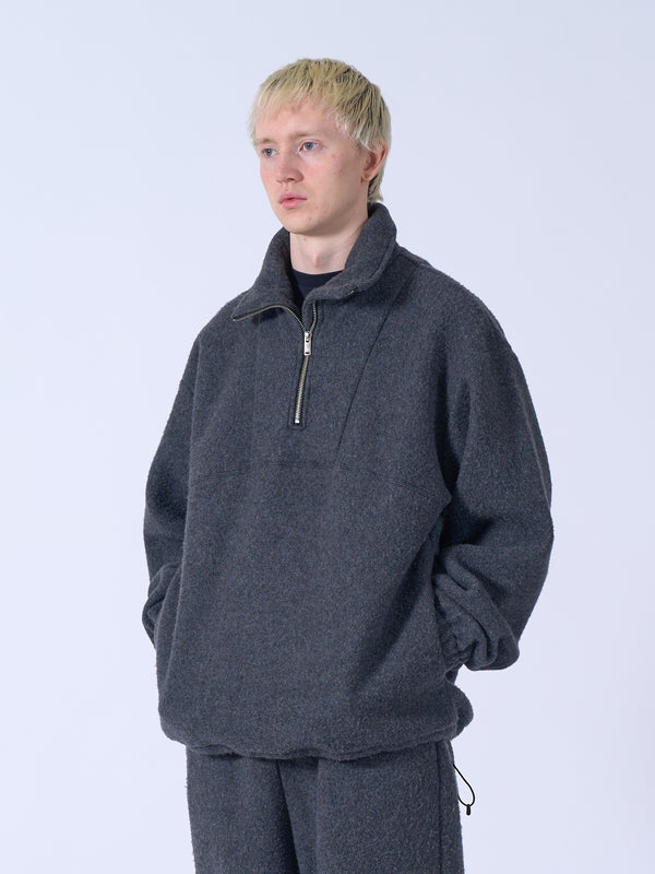 Wool Fleece Half Zip Pullover