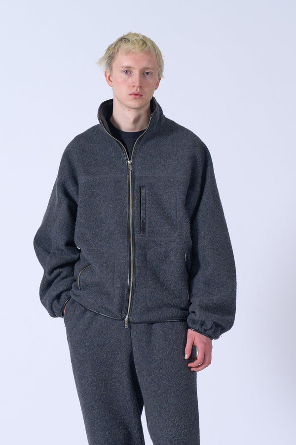 Wool Fleece Zip Blouson