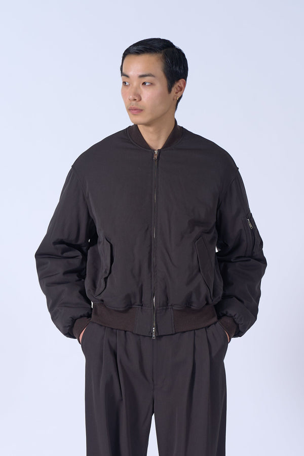 Wool Washer Twill Flight Jacket