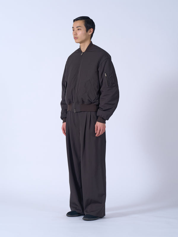 Wool Washer Twill Flight Jacket