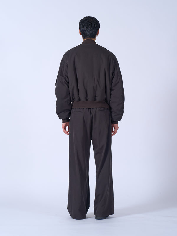 Wool Washer Twill Flight Jacket