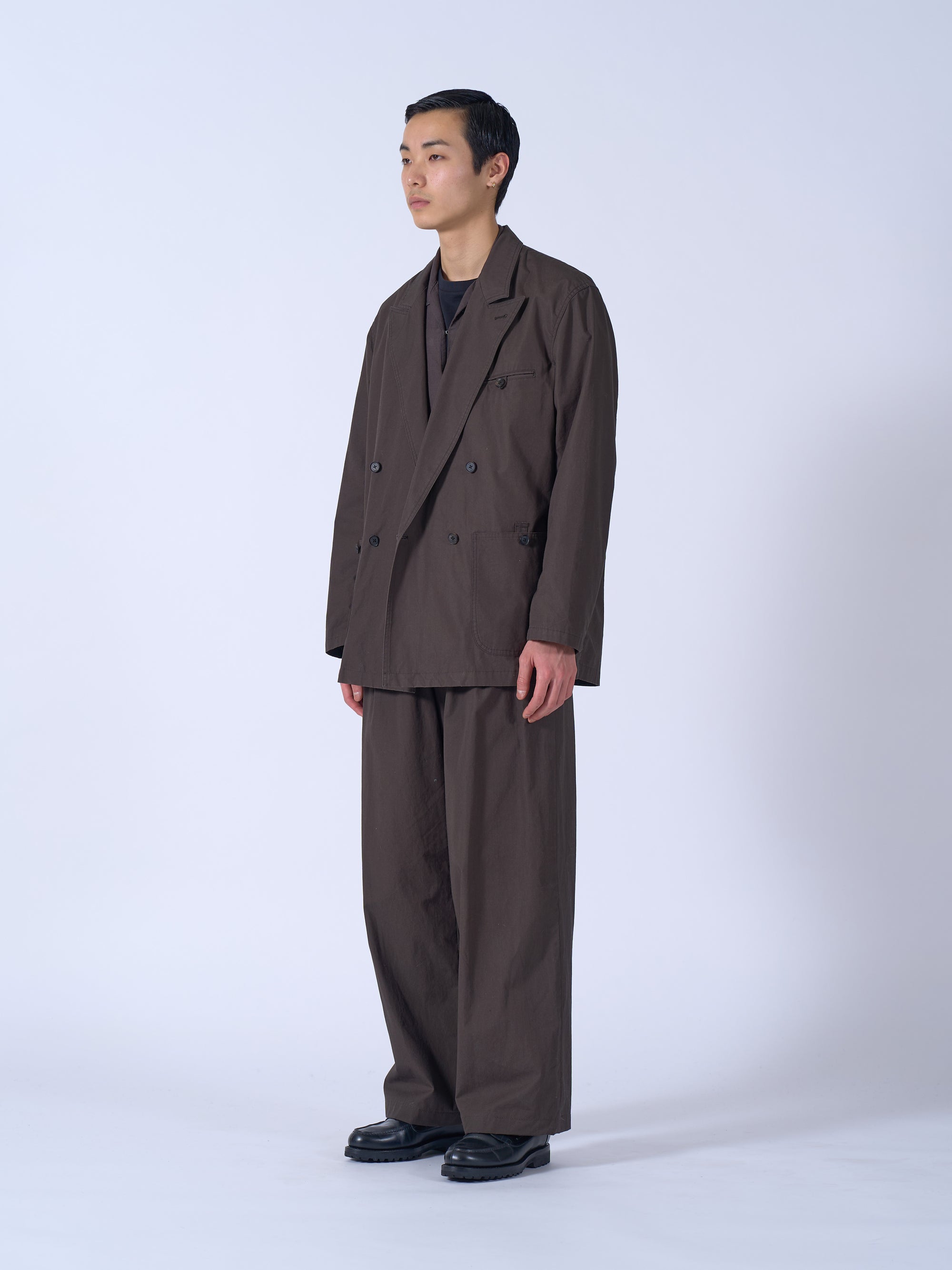 Cotton Gabardine Double Breasted Jacket