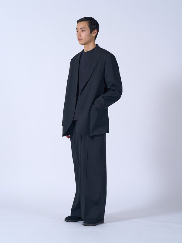 Wool Gabardine Double Breasted Jacket
