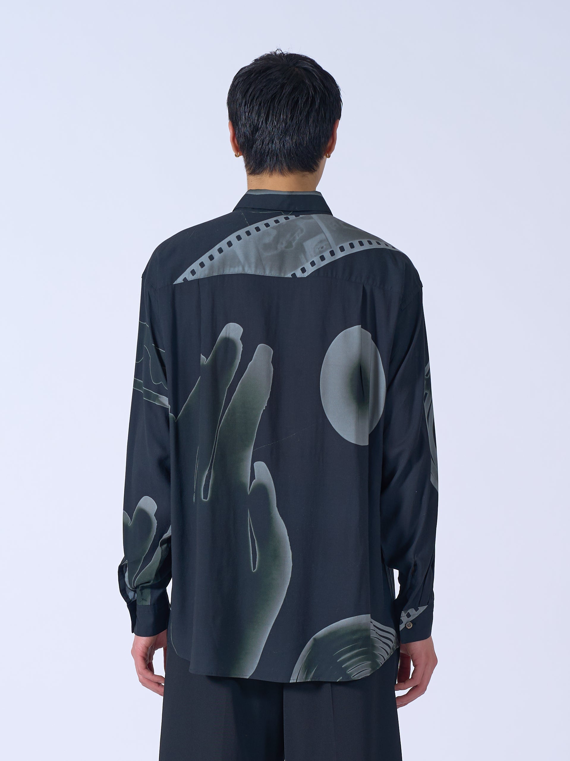 Photogram Printed Rayon Shirt
