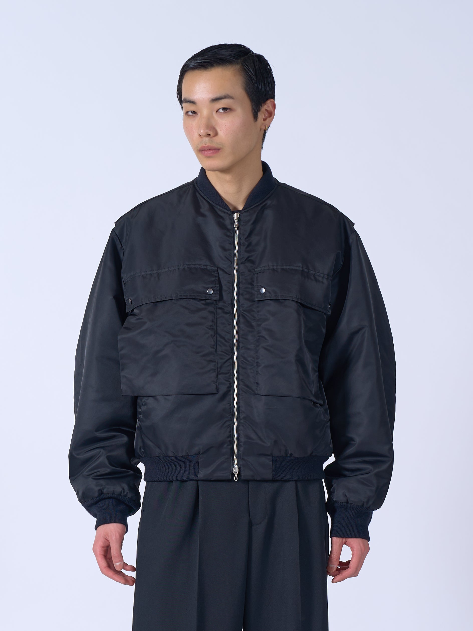 "KATHARINE HAMNETT" Recycle Nylon Flight Jacket