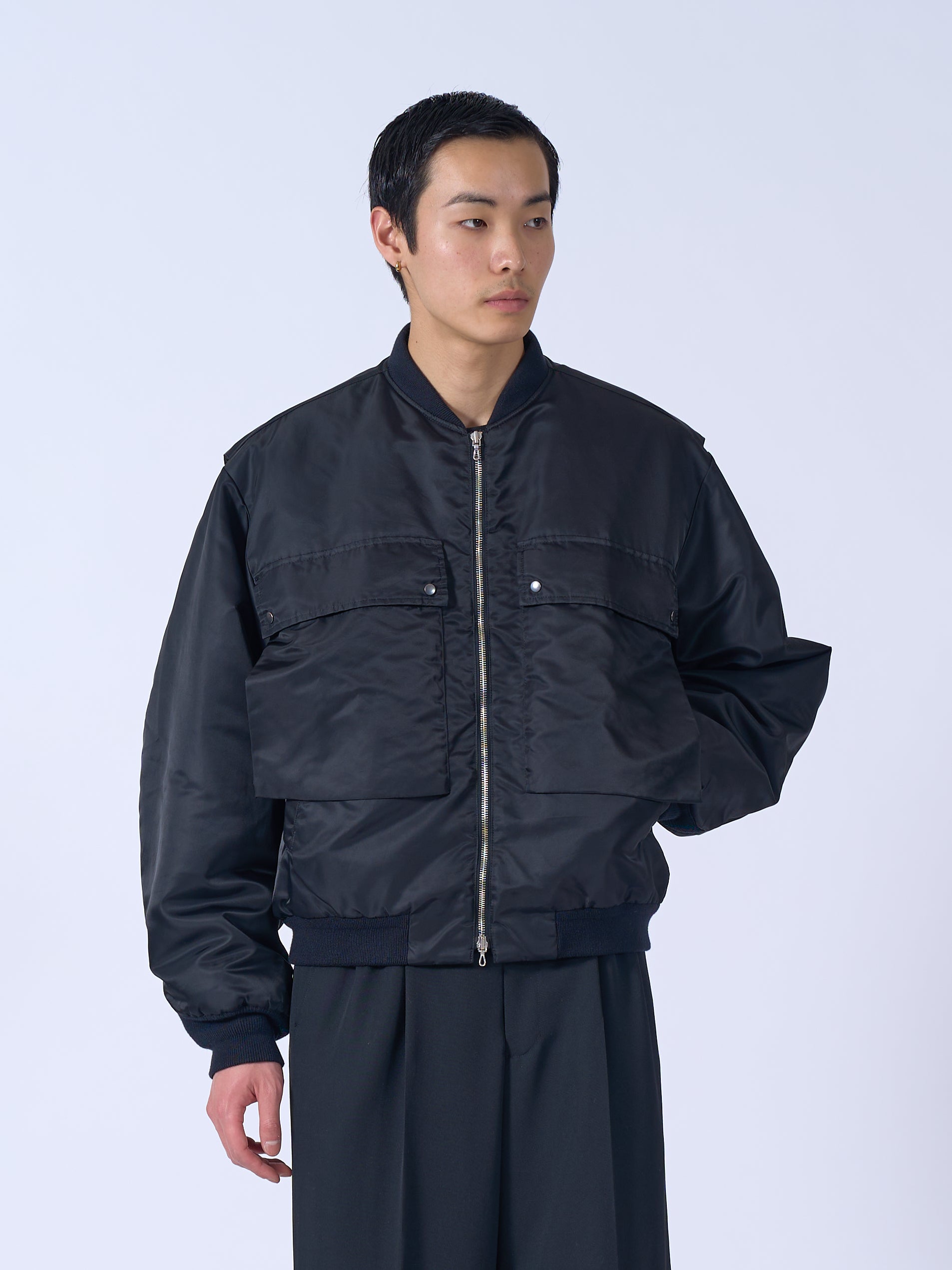 KATHARINE HAMNETT Hamnett クロップドボンバージャケット KATHARINE HAMNETT