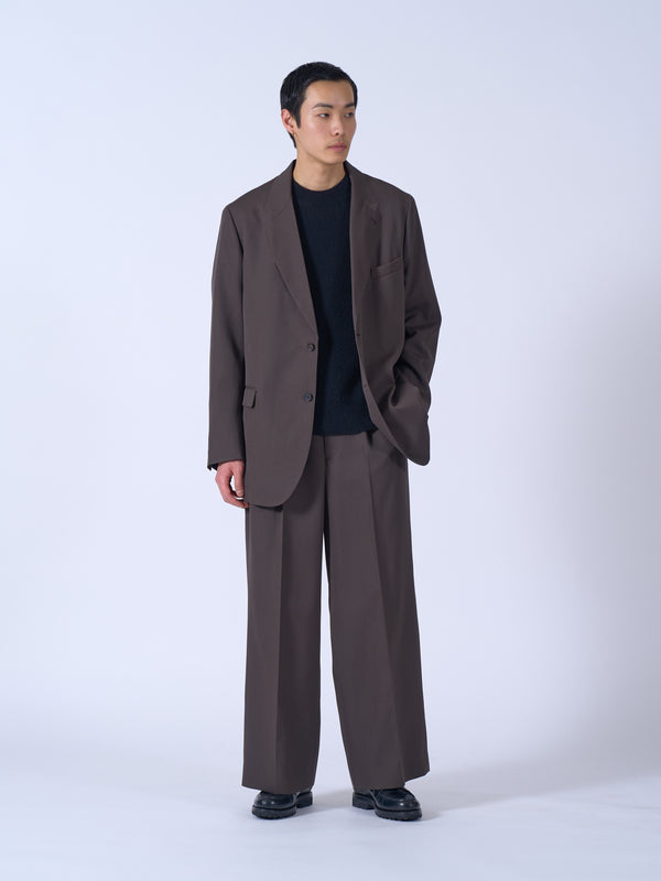 Wool Gabardine Double Breasted Jacket