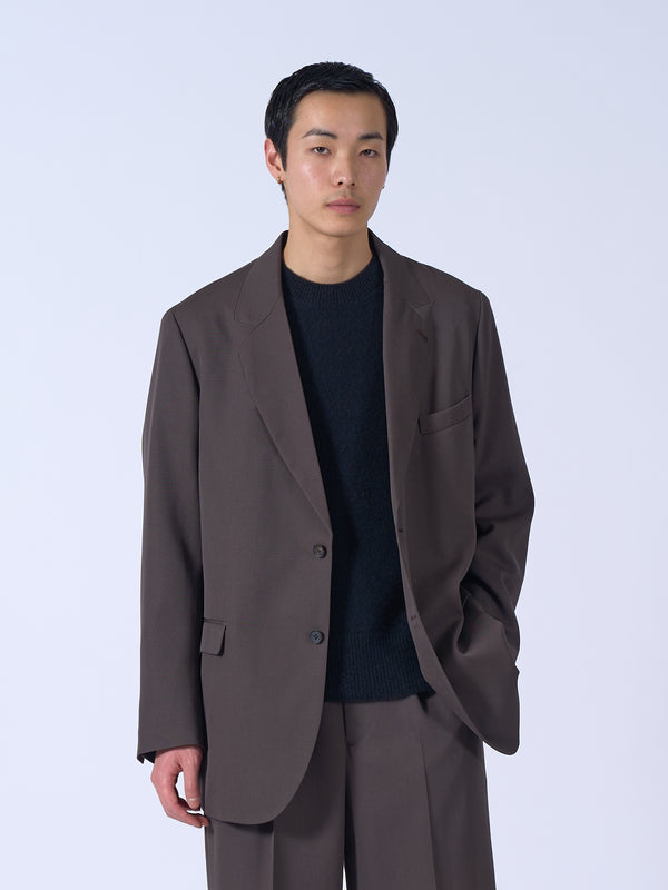 Wool Gabardine Double Breasted Jacket
