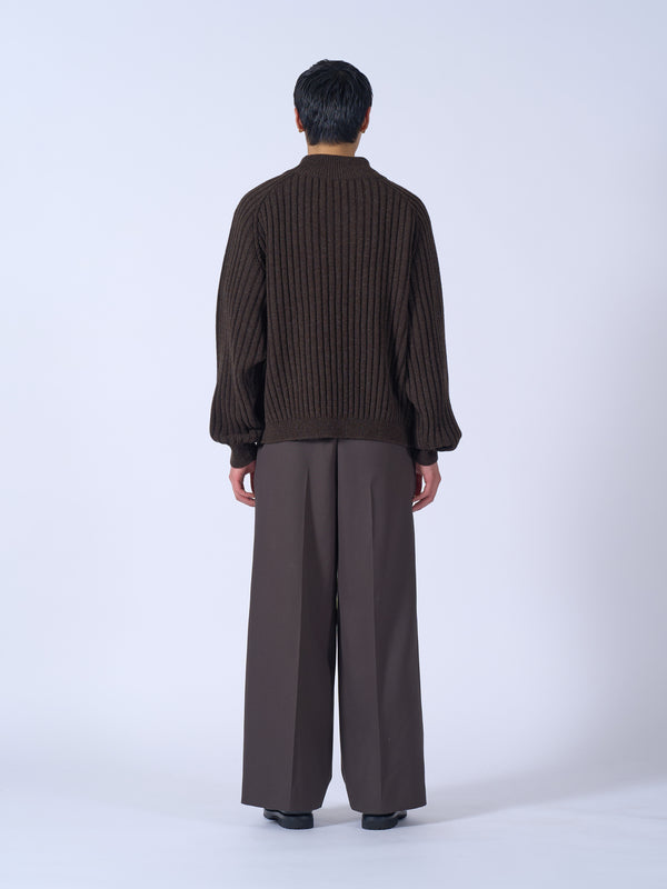 Wide Rib Highneck Sweater