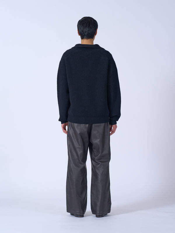 Sheep Leather Easy Pants