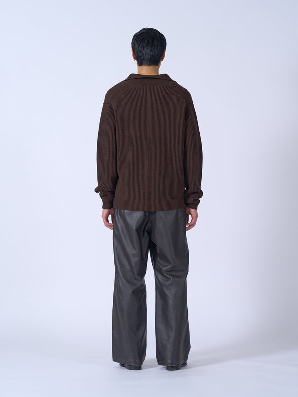 Sheep Leather Easy Pants