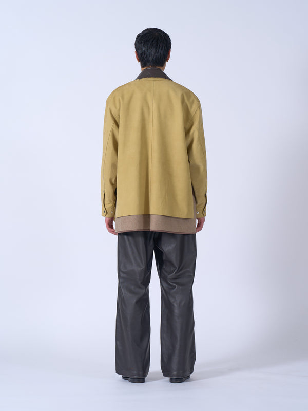 Nuback Leather Coverall Jacket