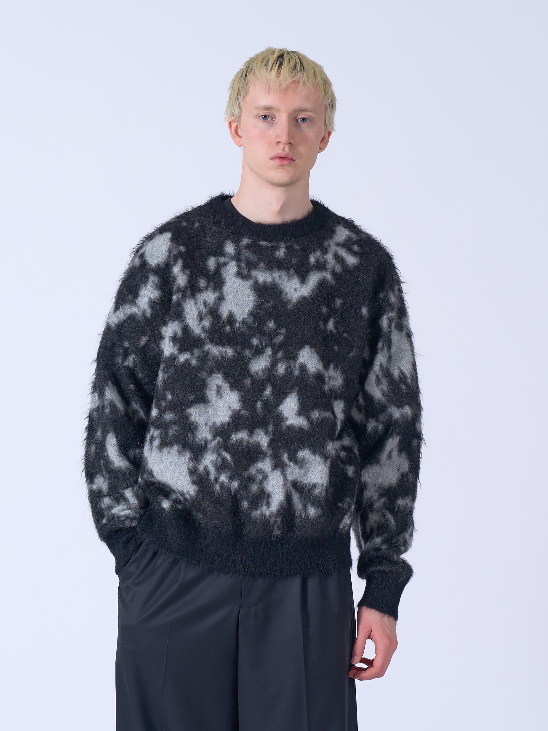 Kid Mohair Jacquard Sweater