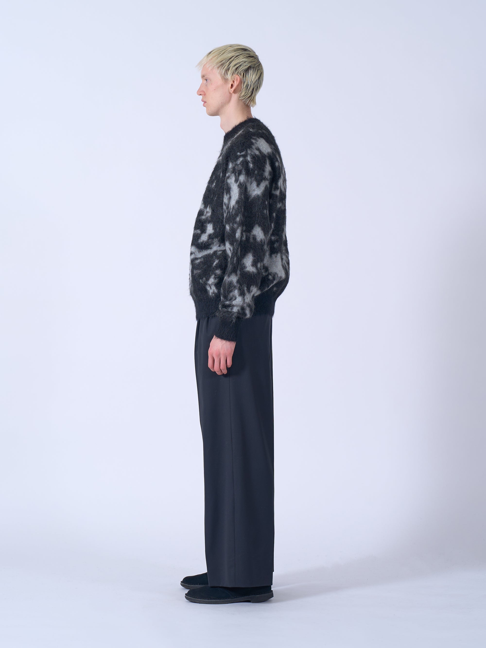 Kid Mohair Jacquard Sweater