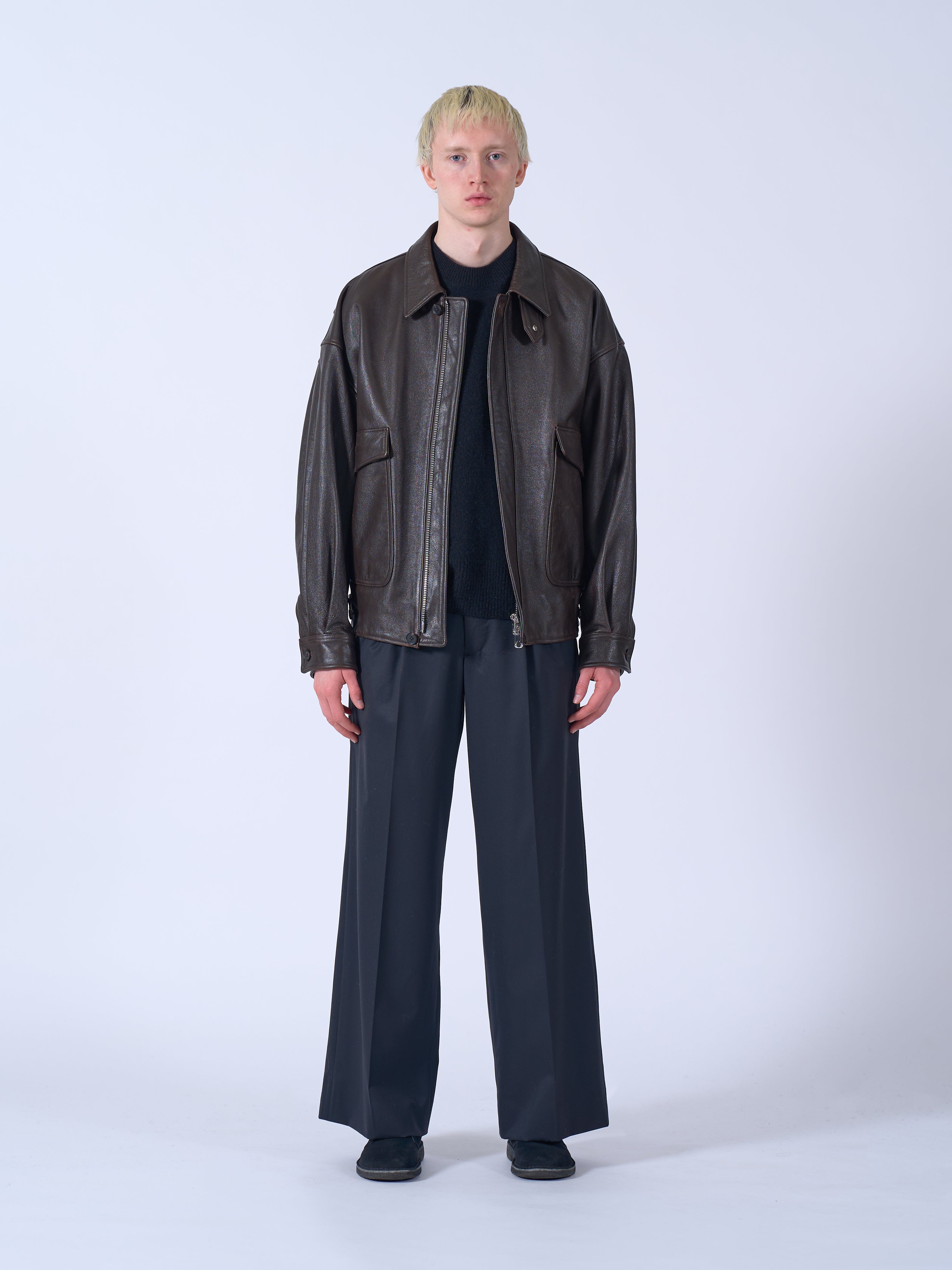 YOKE Leather Flight Jacket サイズ1 Cow Leather Flight Jacket | YOKE Official Website