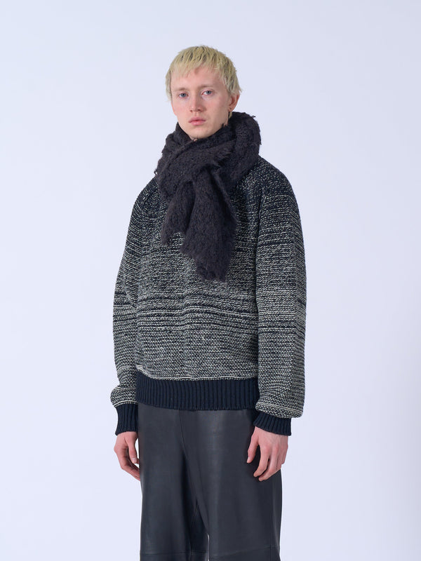 3Color Mix Mohair Long Stole